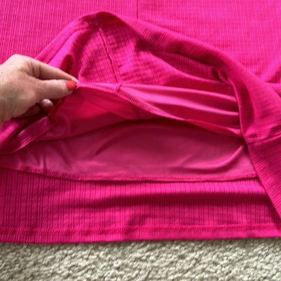 Zenna Bright Pink Ruffle Sleeve Dress - Picture 6 of 6